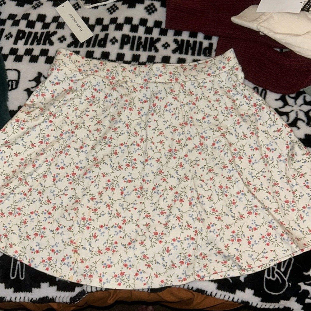 Forever 21 Floral Skater Skirt